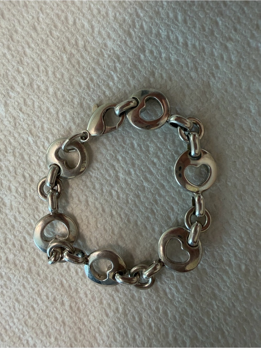 Tiffany & Co. Heart Circle Link Bracelet - Silver